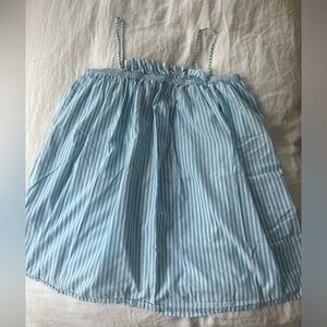 LAKE Pajamas Poplin Ruffle Nightgown